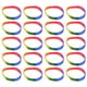 thumbnail image 1 of 10pcs brazalete de silicona pulsera del color del arco iris pulsera suave homosexual moda pulsera única, 1 of 3