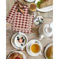 thumbnail image 4 of Brown Western Texas Star Vintage Kitchen Dish Towels for Drying Dishes Set of 3, Rustic Farmhouse Red Plaid Waffle Weave Microfiber Hand Tea Bathroom Towels Quick Dry & Absorbent Towel 15.7x23.6, 4 of 7