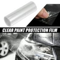 thumbnail image 2 of Unique Bargains Clear Vinyl Car Paint Protection Film Cover Decal Scratch Resistant Self Adhesive Sticker Universal 4'x118', 2 of 7