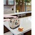 thumbnail image 4 of Fsddascl Vintage Rooster Small Toaster Cover 2 Slice, Kitchen Appliance Covers, Farmhouse Animals Geometric Toaster Oven Cover with Loop, Bread Machine Cover Polyester Dust Cover Protection, 4 of 5