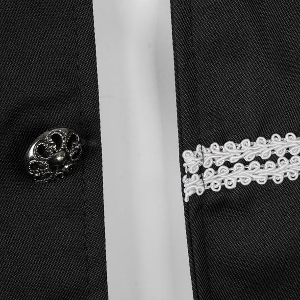 Chaqueta Sólida Retro para Hombre BLESIY Steampunk Victoriana