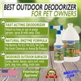 thumbnail image 4 of Amazing Outdoor Deodorizer - Natural Enzyme Formula - Just Spray & Walk Away - Grass, AstroTurf, Dog Runs, Patios, Decks, Fences & More - Prevents Lawn Yellowing - USA Made - Vet Approved, 4 of 6