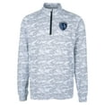 thumbnail image 2 of Men's-Cutter & Buck  Charcoal Sporting Kansas City Traverse Stretch Eco Camo Print Quarter-Zip Top, 2 of 3