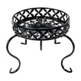 thumbnail image 2 of European Style Single Tier Wrought Iron Greenery Stand, Floor Standing Display Rack for Balcony Potted Greenery, 1 Count, 2 of 6