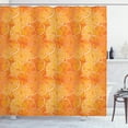 thumbnail image 1 of Ambesonne Tangerine Shower Curtain, Round Slice of Oranges, 69"Wx70"L, Dark Orange Pale Orange, 1 of 3