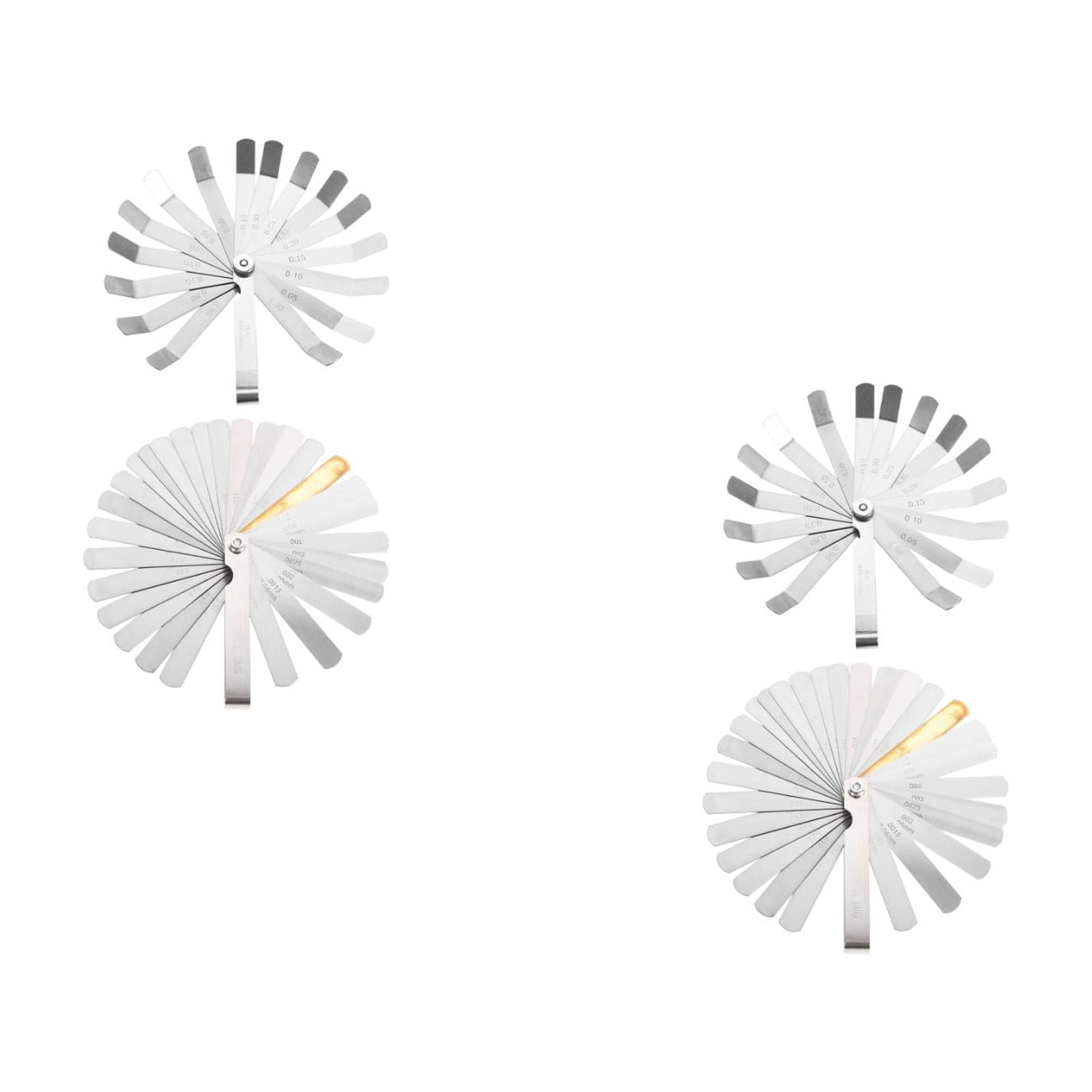 Hemoton 4-Piece Gauge Set with Spring Steel Blades, Practical and Easy-to-Use Plug Thickness Measuring Tools