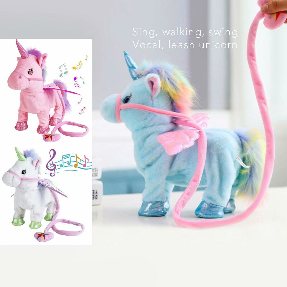 Musical Singing Toy Plush Doll Party supplies Walking Unicorn Birthday party 