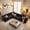 Black(Plush Corduroy Fabric), variant on Ovios 130" Modular Sectional Sofa L Shaped Couch with Pillows 6-Seater Extra Deep Seat Convertible Cloud Couches for Living Room, Black