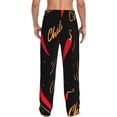 thumbnail image 3 of Sigee Hot Chili Print Men's Pajama Pants - Soft Lounge Sleep Bottoms with Elastic Waistband and Pockets-X-Large, 3 of 9