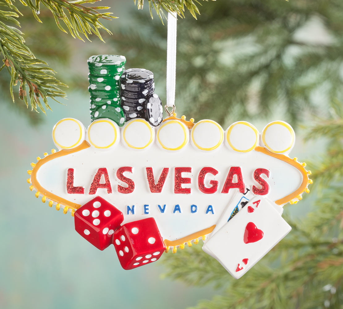 Miles Kimball Multi-color Resin Las Vegas Personalized Christmas ...