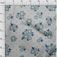 thumbnail image 2 of oneOone Georgette Viscose Light Gray Fabric Floral & Geometric Quilting Supplies Print Sewing Fabric By The Yard 42 Inch Wide, 2 of 4