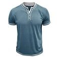 thumbnail image 6 of fatyb Summer Casual Shirts for Men Summer V Neck Tee Shirts Mens Lightweight Pullover Short Sleeve Tops, 6 of 6