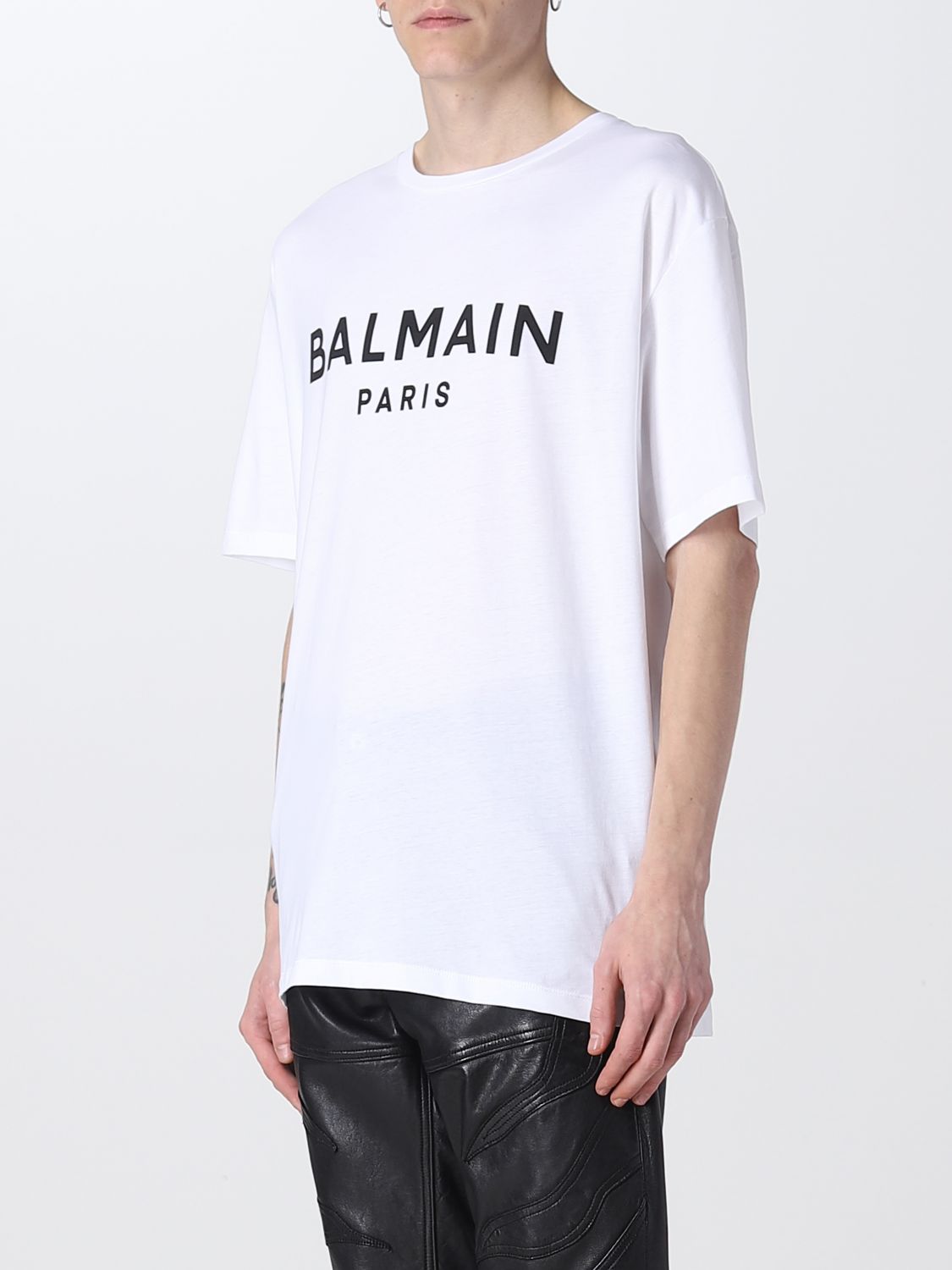 Balmain T-Shirt Men White Men - Walmart.com