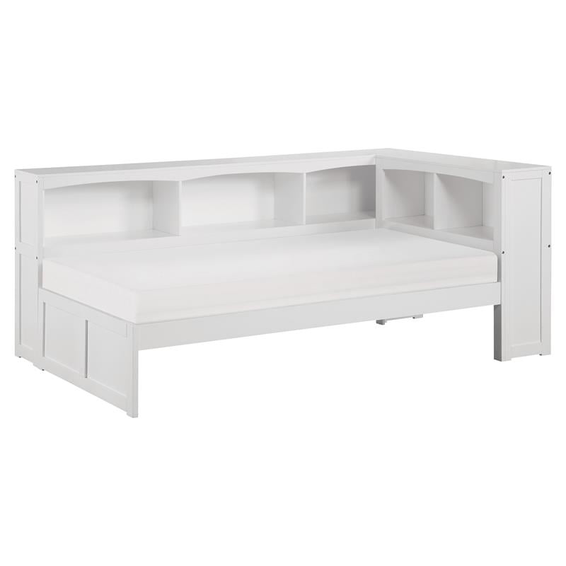 Lexicon Galen 5Shelf Transitional Wood Twin Bookcase Corner Bed in