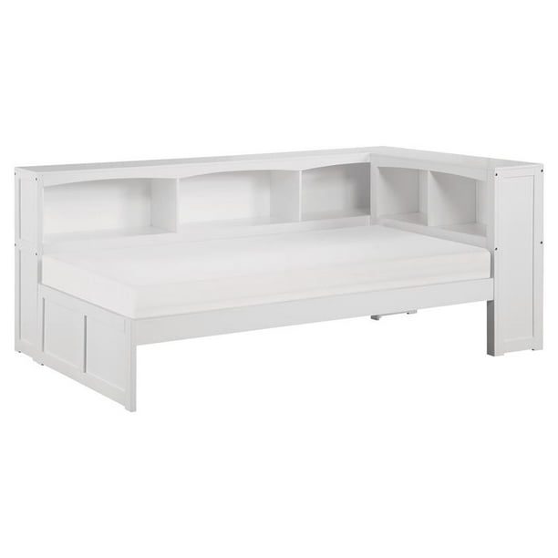 Lexicon Galen 5Shelf Transitional Wood Twin Bookcase Corner Bed in