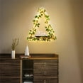 thumbnail image 6 of HUUXIW LED Light Wall Decor Stylish Hanging Shelf With Ivy Leaves Macrame Shelf For Bedroom Living Room, 6 of 6