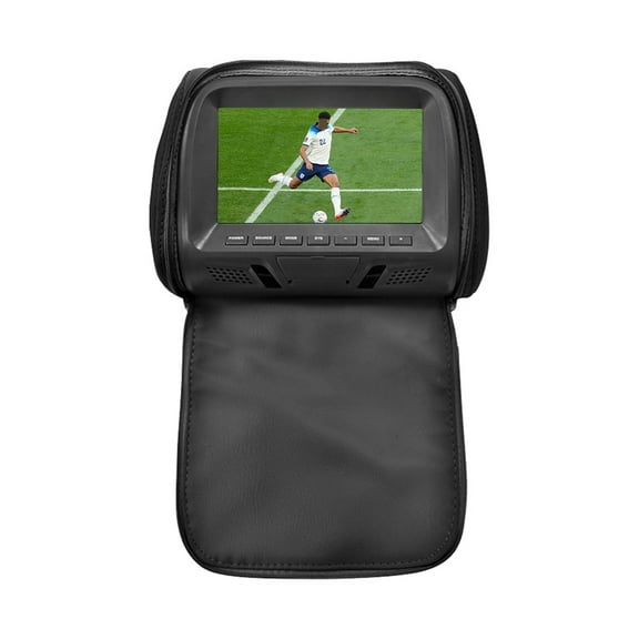 Universal 7 Inches Car Headrest MP4 Pillow Monitor Multimedia Player With Lighter Adapter USB SD MP5 FM Speakers SH7038-P5