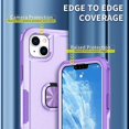 thumbnail image 4 of Funda con soporte de anillo para iPhone 14, protección total, compatible con soporte magnético para coche, resistente a arañazos, 4 of 5