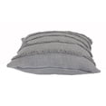 thumbnail image 4 of Laddha Home Designs Loomed Over Tufted Striped Cotton Throw Pillow Cover - 20" - Gray, 4 of 7