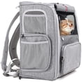 thumbnail image 1 of Pet Carrier Backpack Expandable Collapsible Dog Backpack Carrier for Small Dogs Cats, Breathable Pet Backpack Bag for Travel, 1 of 8