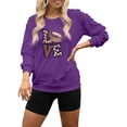 thumbnail image 1 of HUITKMM Winter Sweaters Women’S Football Print Oversized Hoodie – Relaxed Crew Neck Sweatshirt 4092 XXXL, 1 of 4