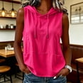 thumbnail image 2 of Bovemsi Workout Tank Tops Woman Sleeveless Hooded Comfort Tops for Women Trendy L, 2 of 5