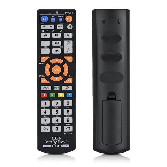 Multimedia Remote Control, Universal Smart Remote Control Controller With Learning Function for TV CBL DVD SAT, 3 Devices 126 Keys, Fast Code Locating