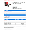 thumbnail image 2 of Rear Brake Shoe Set - Compatible with 2003 - 2008 Toyota Corolla 2004 2005 2006 2007, 2 of 2