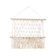 thumbnail image 5 of Organizador de pared de macramé bohemio, letras, soporte de pared para libros, decoración rústica, borla de pared 50cmx40cm, 5 of 9