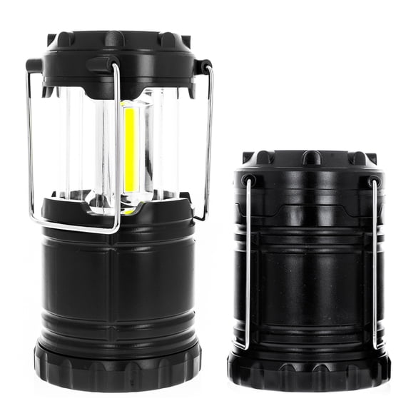 ASR Outdoor LED Battery Hanging Mini Lantern Camping Dimmable - Black