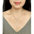 thumbnail image 3 of Solid 925 Silver Petite Lunar moth Charm Necklace - 16in to 18in adjustable Italy Box Chain - Nature Plant Bug Necklace, 3 of 5