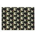 thumbnail image 1 of Bunny Cutting Board, Eastern Concept Pattern with Beige Silhouette Rabbits Holding Flowers, Decorative Tempered Glass Cutting and Serving Board, in 3 Sizes, by Ambesonne, 1 of 2