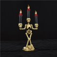 thumbnail image 5 of facefd Halloween Decoration Skeleton Candlesticks Holder Candle Light Home Party Ornament Decor No.1, 5 of 5