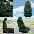thumbnail image 2 of AFUNTIO Luxury Seat Covers for Nissan 99% Models,2PCS Leather Car Seat Cushions,Waterproof Car Sit Protectors,Nonslip Interior Accessories(Black and Green), 2 of 6