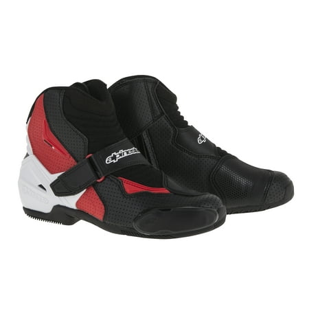 Alpinestars SMX-1 R Vented Mens Street Boots Black/White/Red - Walmart.com