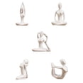 thumbnail image 1 of 5x Escultura de Estatua de Adorno de de Yoga de Cerámica para Decoración de Escritorio de Jardín en hogar, 1 of 9