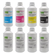 CALCA DTF Ink Refill Direct to Film Ink Bundle, 1L of Each CMYK + 4L of White for DTF Printers Direct to Transfer Film Printing on T-Shirt Textile Ink , Bulk Wholesale