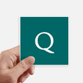 thumbnail image 1 of Currency Symbol Guatemala Quetzal GTQ Sticker Square Waterproof Stickers Wallpaper Car Decal, 1 of 1
