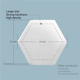 thumbnail image 3 of Paneles acústicos hexagonales autoadhesivos (paquete de 16), absorbentes de sonido para estudios de grabación y oficinas, color blanco., 3 of 6