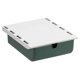 thumbnail image 4 of Cajón Caja De Almacenamiento Organizador De Tiro Oculto A Prueba De Polvo Perforación Libre Escritorio Parte Inferior Colgando Misceláneas Ocultas Caja De Clasificación Gabinete Soporte Pegado Vogacara HA026384-02, 4 of 7