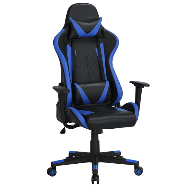 Gaming Office Racing Chair High-Back Faux Leather Adjustable Seat Swivel Staff 