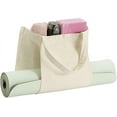 thumbnail image 2 of NOGIS Yoga Bag with Yoga Mat Carrier, Pilates Tote Bag and Yoga Block for Women, Canvas Shoulder Bag with Pocket for Gym, Travel, Beach, Workout, Sports, Fits All Your Stuff Yoga Mat Holder, 2 of 7