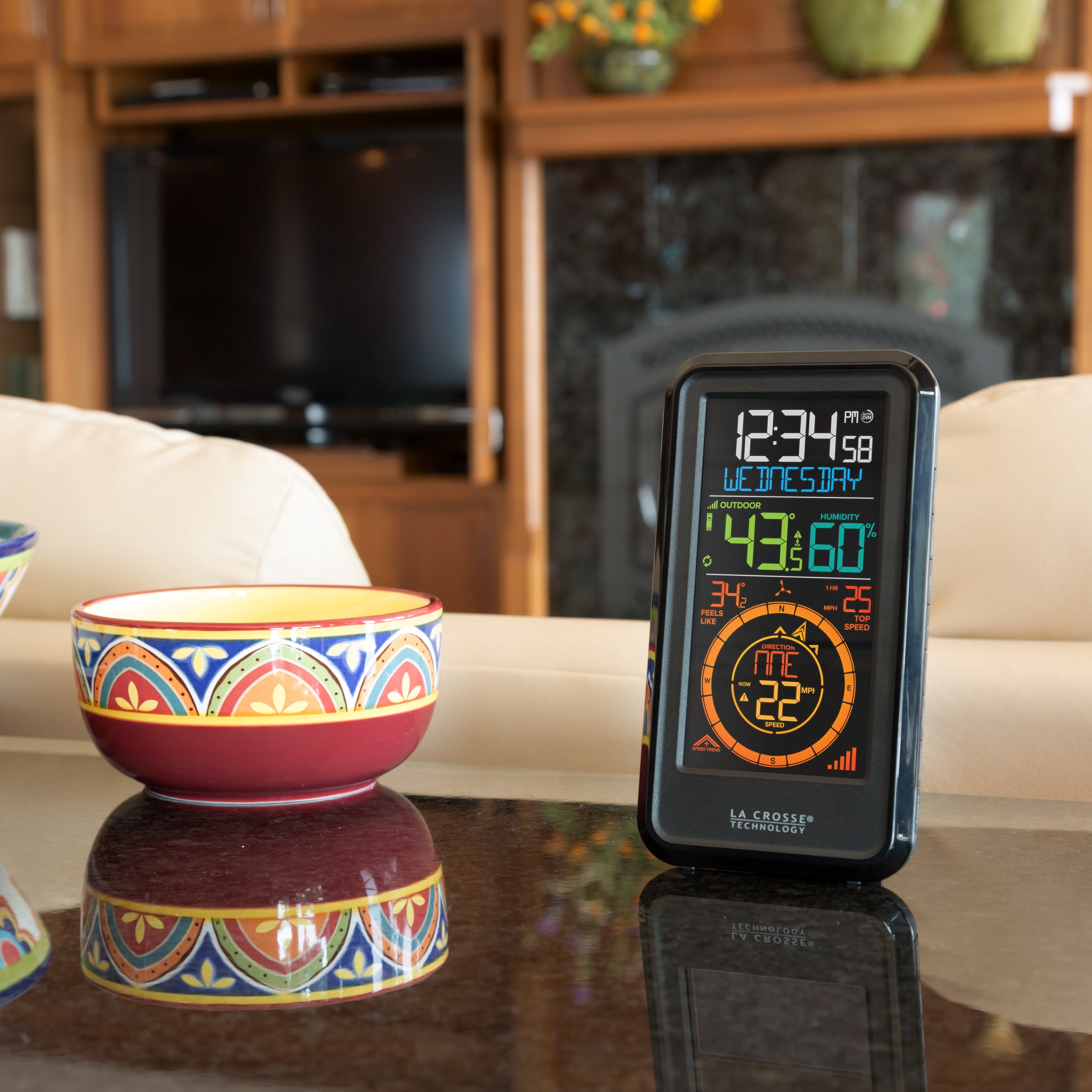 La Crosse Technology Wireless Weather Station with Temperature, Wind, and Humidity, S81120-INT