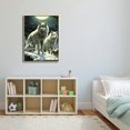 thumbnail image 4 of COMIO Canvas Print Howling Wolf Moonlight Wild Wolves with Golden Frame 12x16in / 16x20in 16x20in, 4 of 4