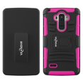 thumbnail image 2 of LG G6 Case, Mignova Rugged Plastic Heavy Duty Armor Holster Defender Full Body Protective Hybrid Case Cover with Kickstand and Belt Swivel Clip for LG G6 2017 Release (Pink), 2 of 5