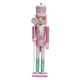 thumbnail image 3 of Figura de cascanueces Figura de cascanueces de Navidad Accesorios para fotografías Manualidades Decoración navideña Escultura para fiesta Sala de Rosa, 3 of 9