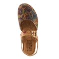 thumbnail image 3 of Spring Step L’Artiste Women's Koraline Mary Jane Flat Shoes – Hand Painted Floral Leather, Cushioned Microsuede Footbed, Adjustable Ankle Strap, 2″ Cork Wedge Heel, 3 of 8