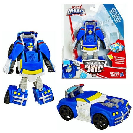 Chase the Police Bot to Police Car Rescue Heroes Transformer (Best Of Chevy Chase)