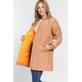thumbnail image 4 of Simply Fashion Women's Bomber Jacket - Stylish Outerwear for All Seasons khaki(L),large, 4 of 5