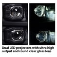 thumbnail image 4 of PIT66 LED Headlight w/Bulbs Clear Lens Black Housing Clear Reflector Fit for Chevy Silverado 1500 2007-2013/ Silverado 2500 3500 & HD 2007-2014, NOT Fit 2007 (Old Body) Classic Models, 4 of 10